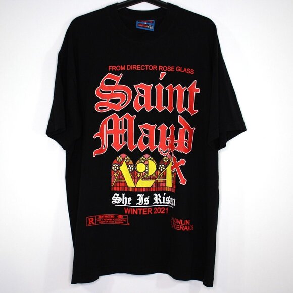 Online Ceramics x A24 Haunted Goods Mens Large Saint Maud T-Shirt N1278 - Picture 1 of 6